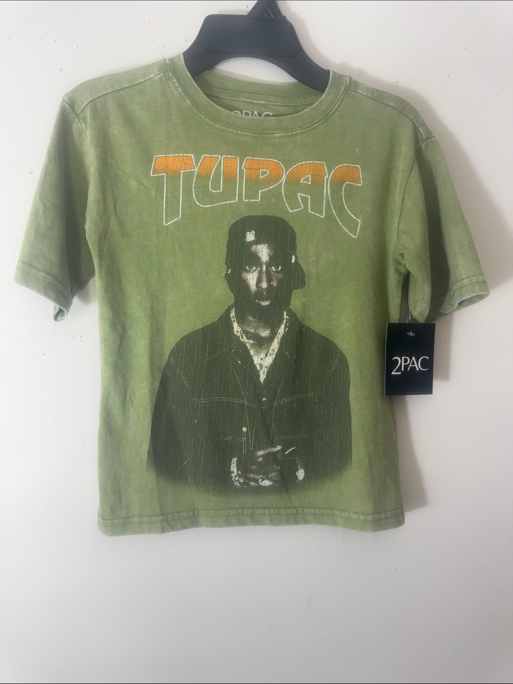 Tupac New with tags Kids 4/5 Olive Green Graphic Kids Tee